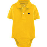 Pique Polo Onesie Set of 2 (Red & Yellow)