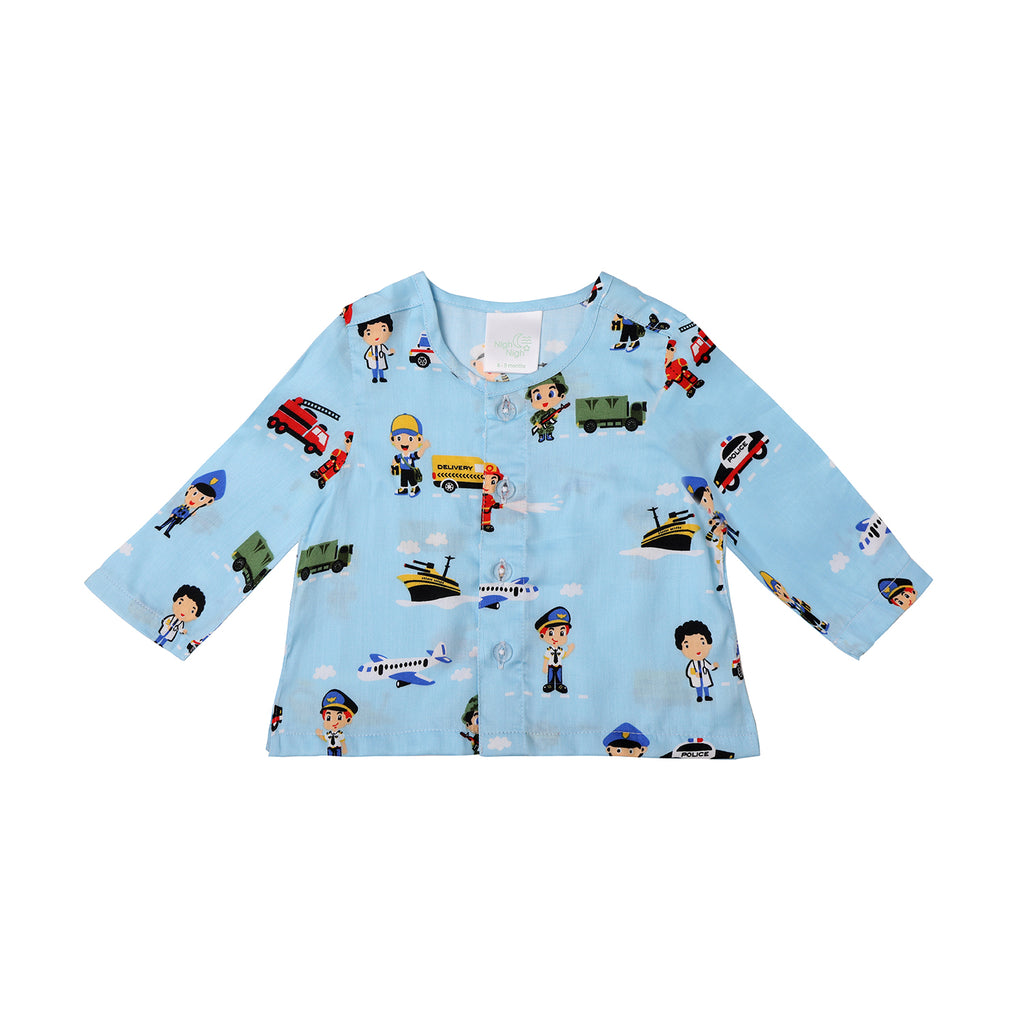 Young Heroes Pure Cotton Baby Boy Nightsuit