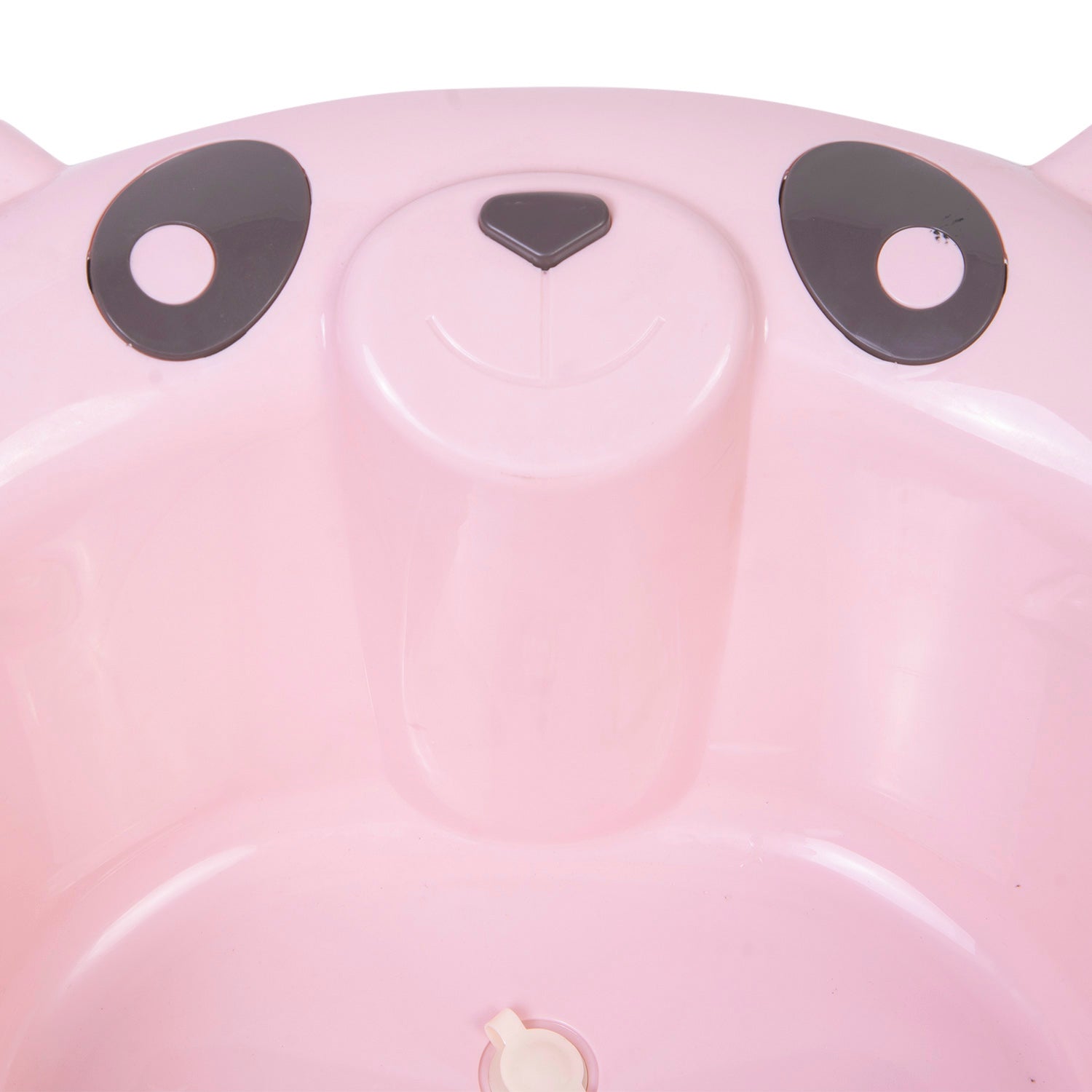 Baby Moo Bath Tub With Soap Holder And Drain Plug Panda Pink