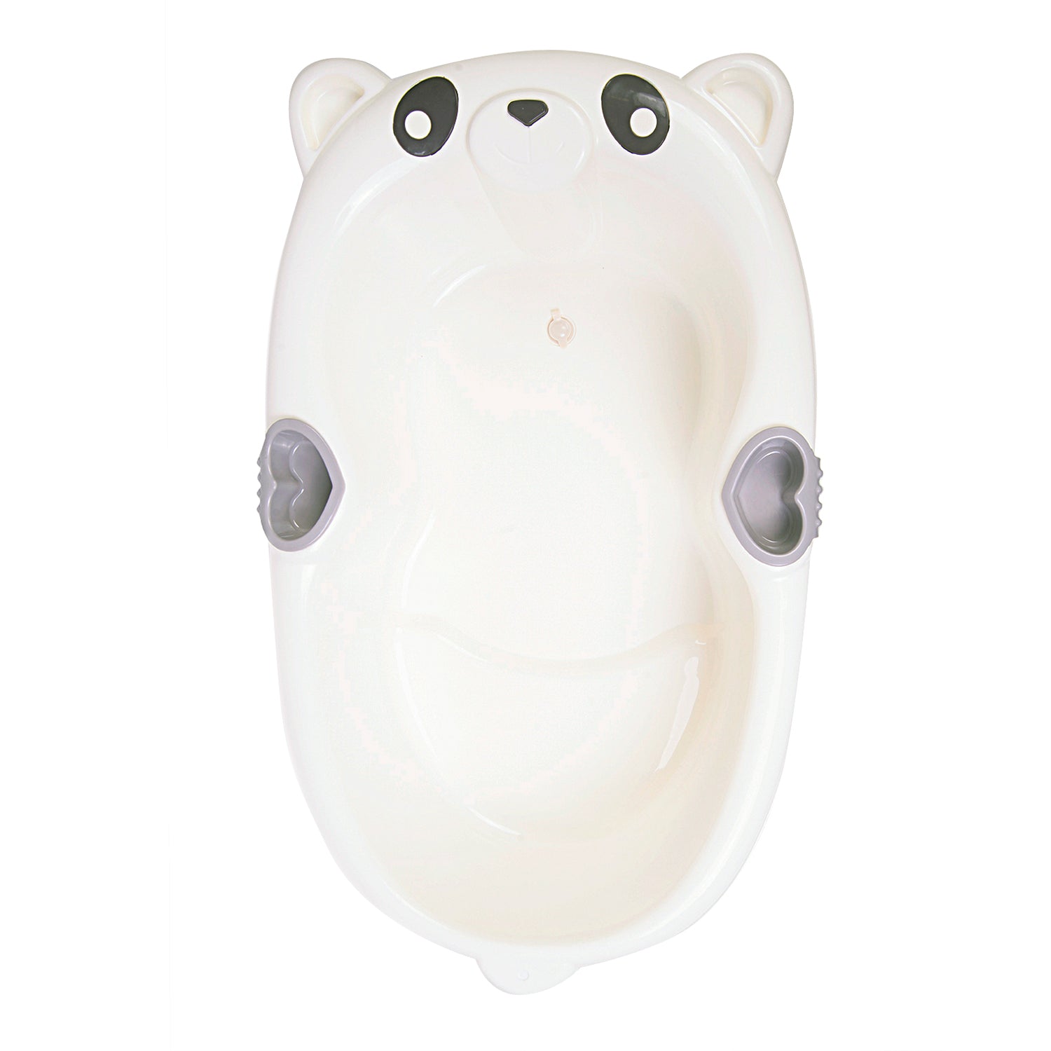Baby Moo Bath Tub With Soap Holder And Drain Plug Panda White