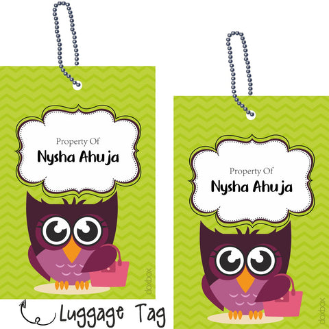Luggage Tags - Z Zag Owl