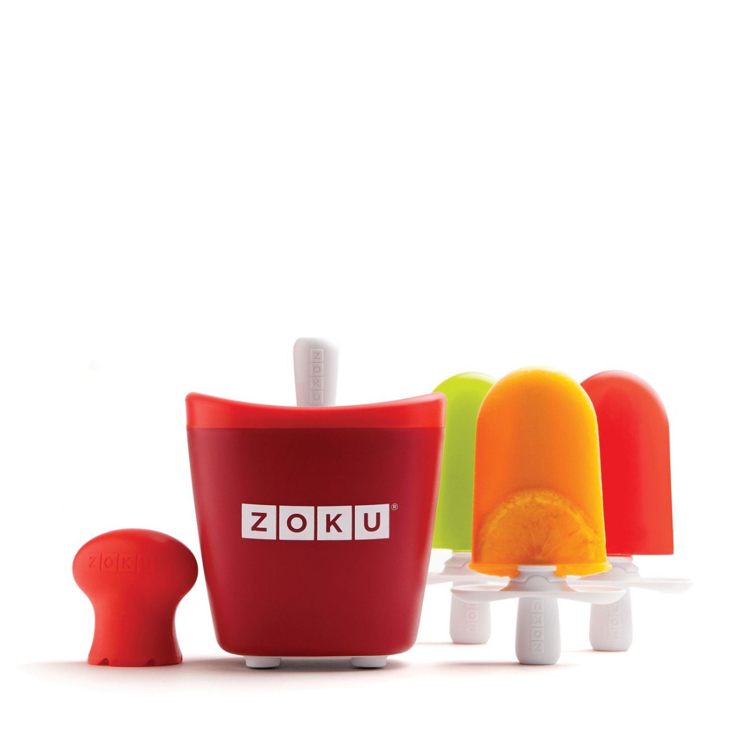 Zoku Single Quick Pop Maker, Red, 60ml Per Pop