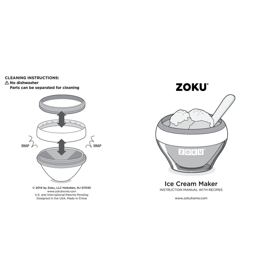 Zoku Ice Cream Maker, Green, 150ml