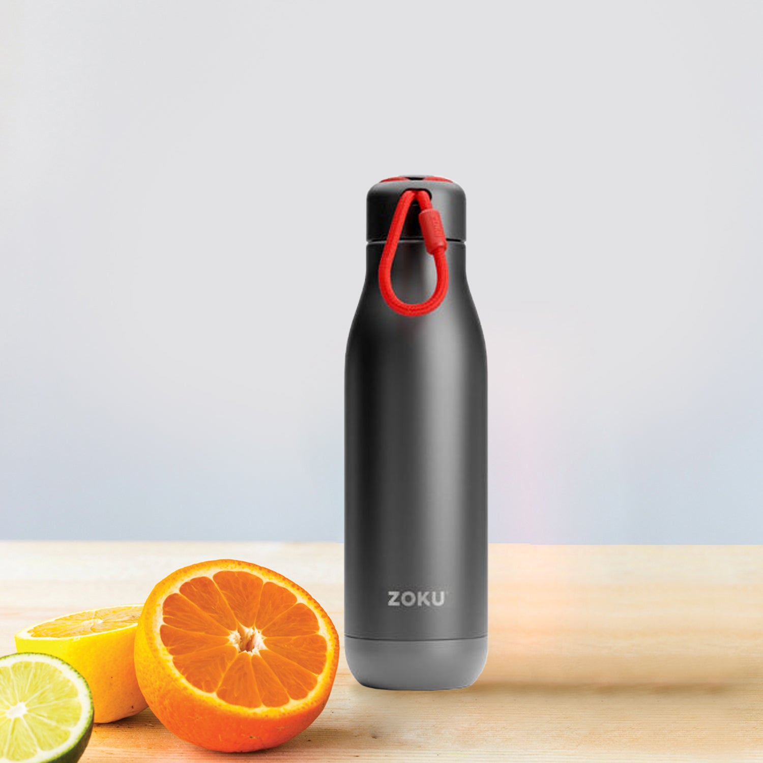 Zoku Black Pc Stainless Bottle, 750ml