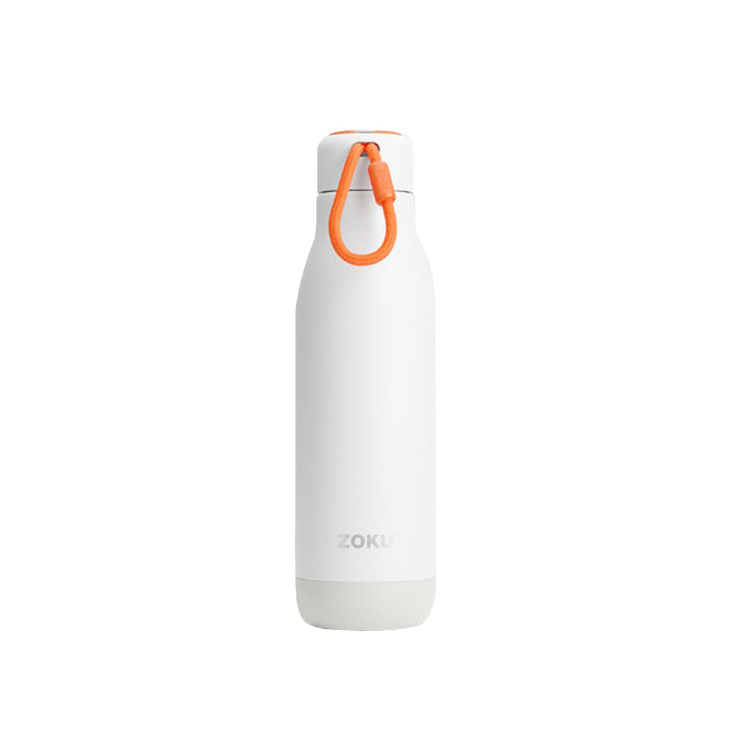 Zoku White Pc Stainless Bottle, 750ml
