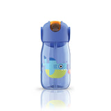 Zoku Kids Flip Straw Bottle, Blue, 415ml