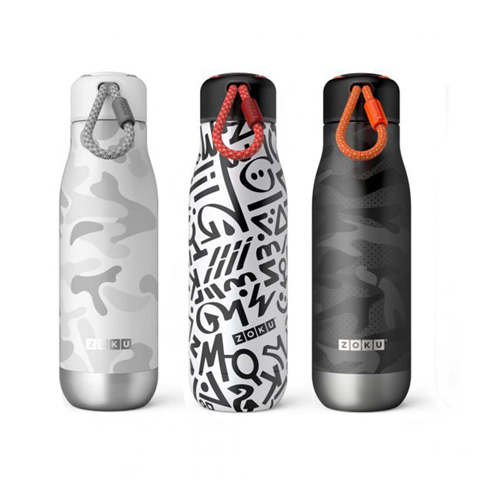 Zoku Modern Calligraphy Stainless Steel Bottle
