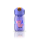Zoku Kids Flip Straw Bottle, Purple, 415ml