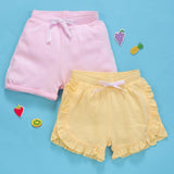 My Milestones Shorts Value Set 2 pcs-Yellow/Pink