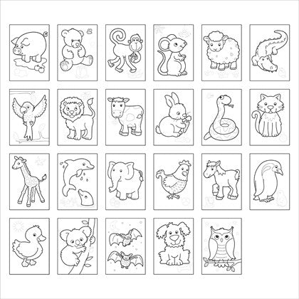 Orchard Toys Coloring Book - Animals + Outer Space Colouring Book(Set Of 2)