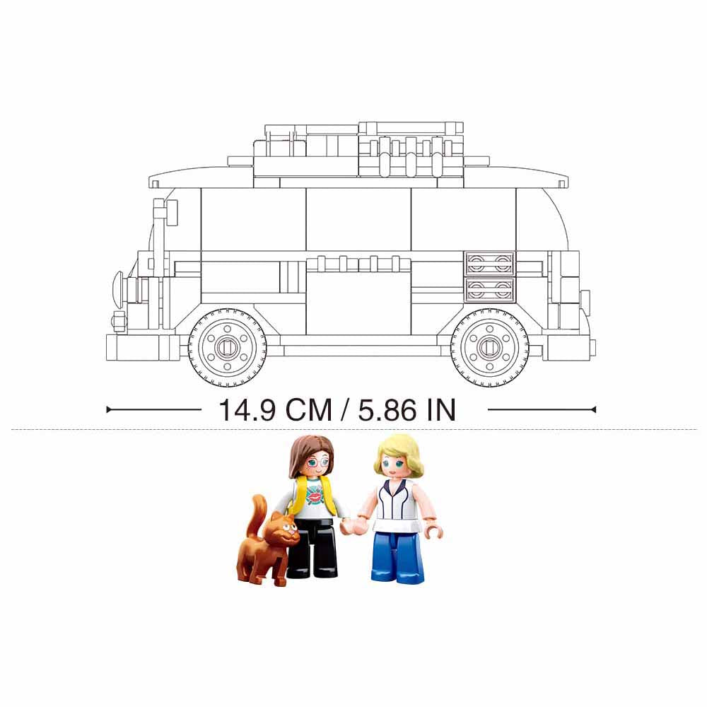 SLUBAN® T1 car (M38-B0707) (227 Pieces) Building Blocks Kit For Boys And Girls 