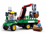 SLUBAN® Log Trailer (M38-B778) (209 Pieces) Building Blocks Kit For Boys And Girls 