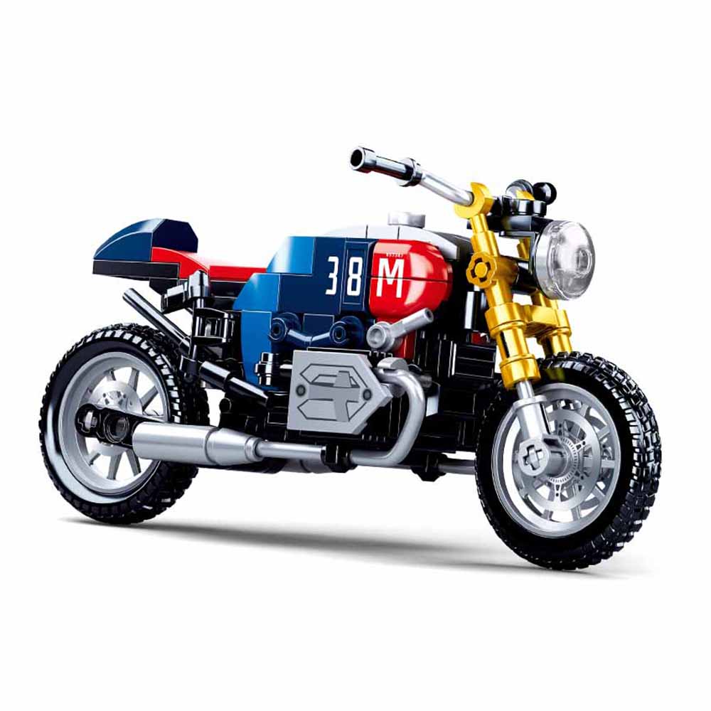SLUBAN® Motorcycle (M38-B958) (197 Pieces) Building Blocks Kit For Boys And Girls .