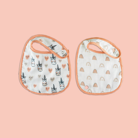 Tiny Snooze Organic Classic Bibs (Set of 2)- All Things Magical