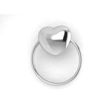 Sterling Silver Rattle & Teether - Heart Ring