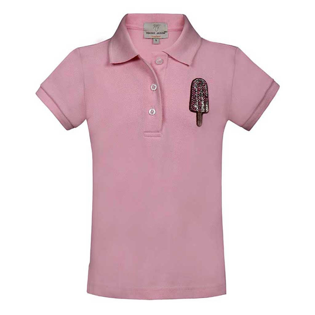 Short T-Shirt with Ice-Cream Candy
