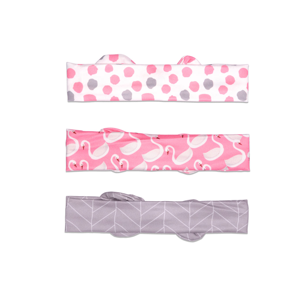 Nadoraa- Blush Swan Headband Set- 3 Pack