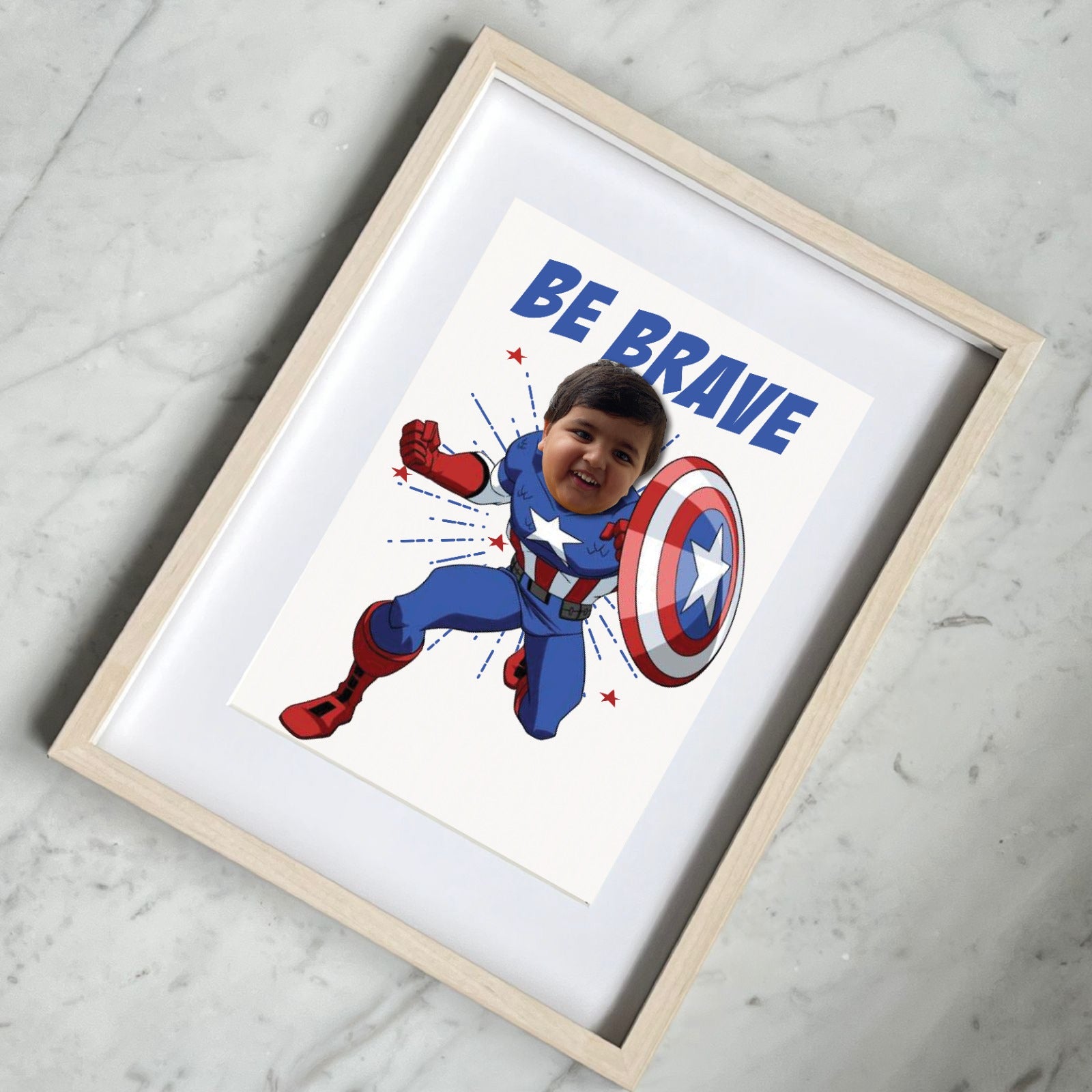 SuperHero Motivational Frame - Captain America