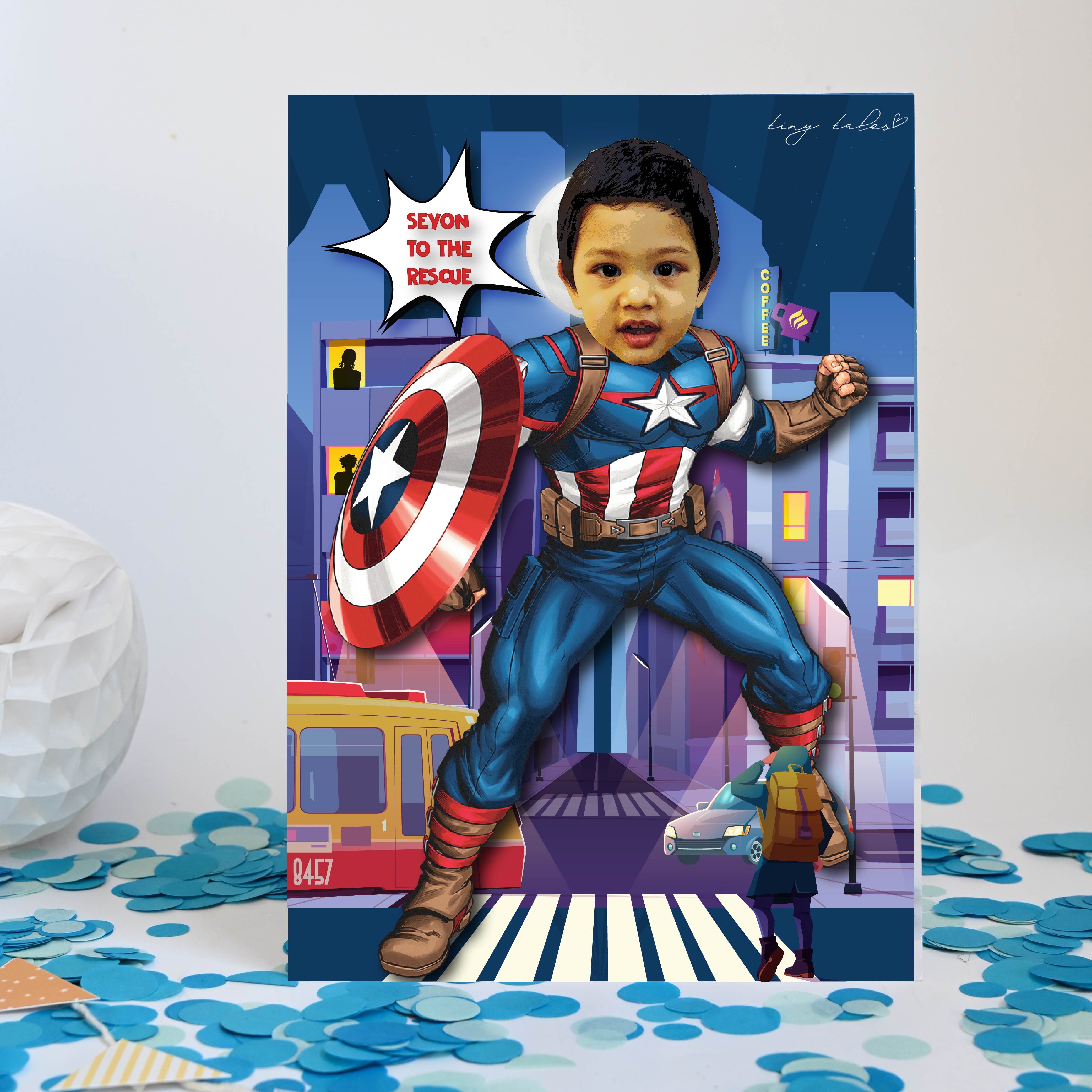 Superhero Poster - Soft Copy / Hardboard / Frame- Captain America