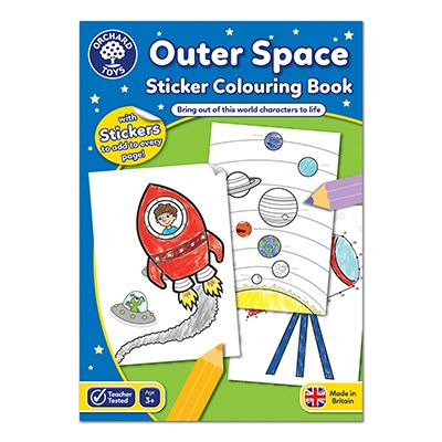Orchard Toys Coloring Book - Unicorn Mermaid + Outer Space Colouring Book(Set Of 2)