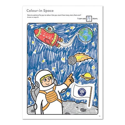 Orchard Toys Coloring Book - Set Of 3 (Animals+ Outer Space + Unicorn Mermaid)
