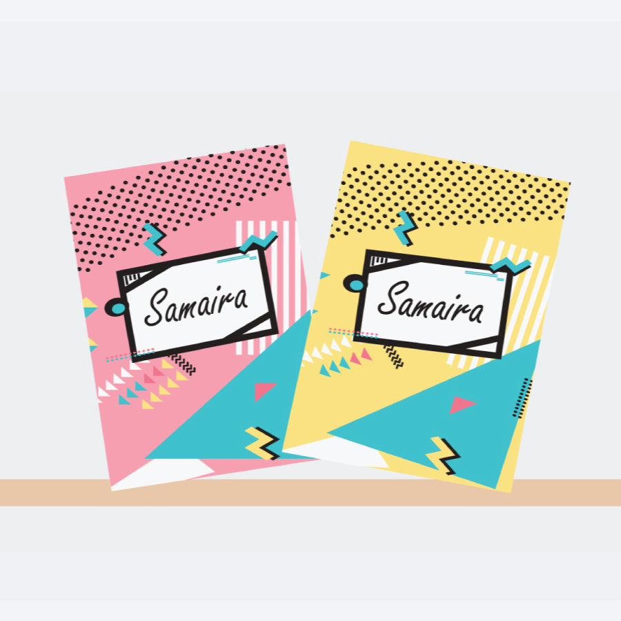 Personalised Notebooks - Colour Pop, Set of 2
