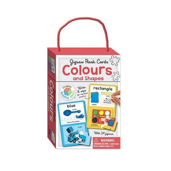 Jigsaw Flash Cards: Colours & Shapes<br> <span style="font-size: 11px; font-family:Helvetica,Arial,sans-serif;">With 24 Jigsaws</span>