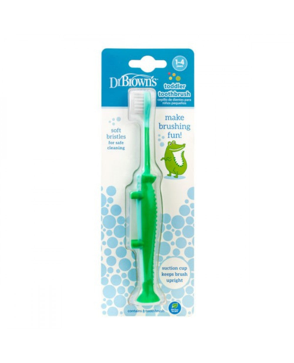 Dr. Brown's Infant-to-Toddler Toothbrush - Green Crocodile