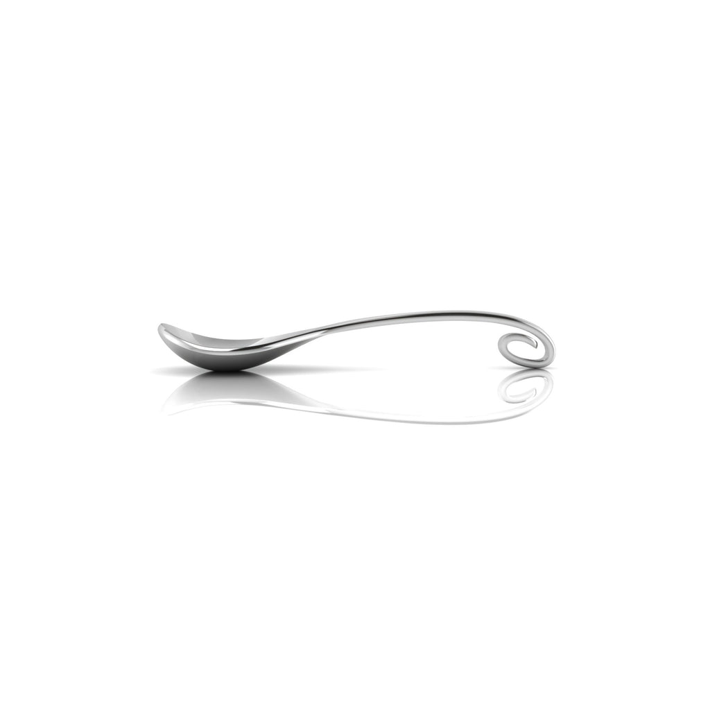 Sterling Silver Spoon/Fork Set - Curve