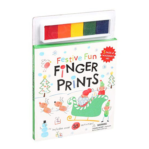 Festive Fun Finger Prints Color Activity Book