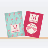 Personalised Notebooks - Flamingo, Set of 2