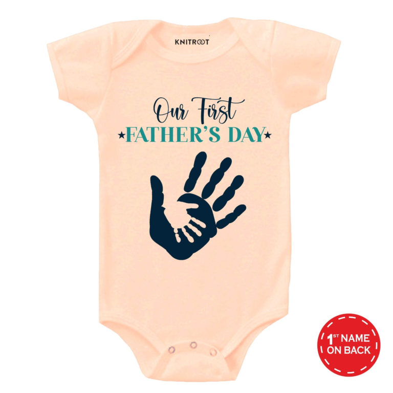 Our First Fathers DayOnesie