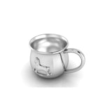 Silver Plated Horse Embossed Cup