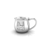 Silver Plated Horse Embossed Cup