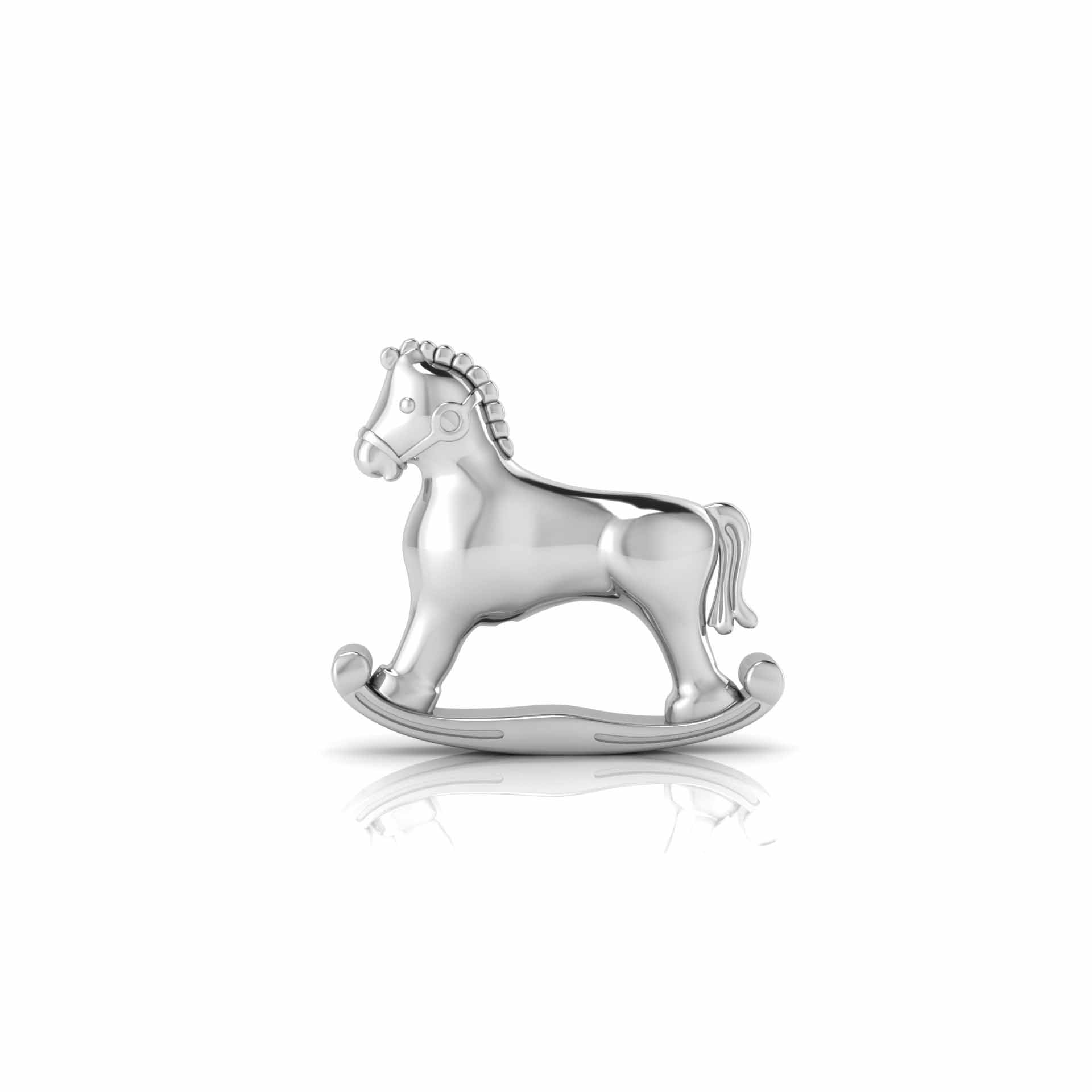 Silver Plated Horse Rattle