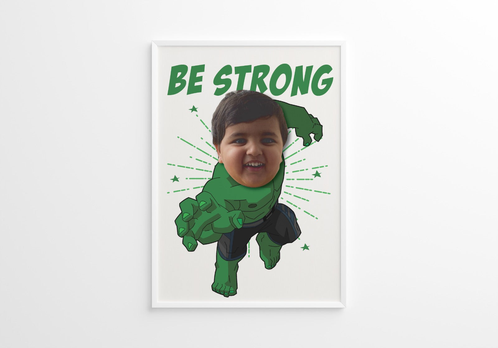 SuperHero Motivational Frame - Hulk