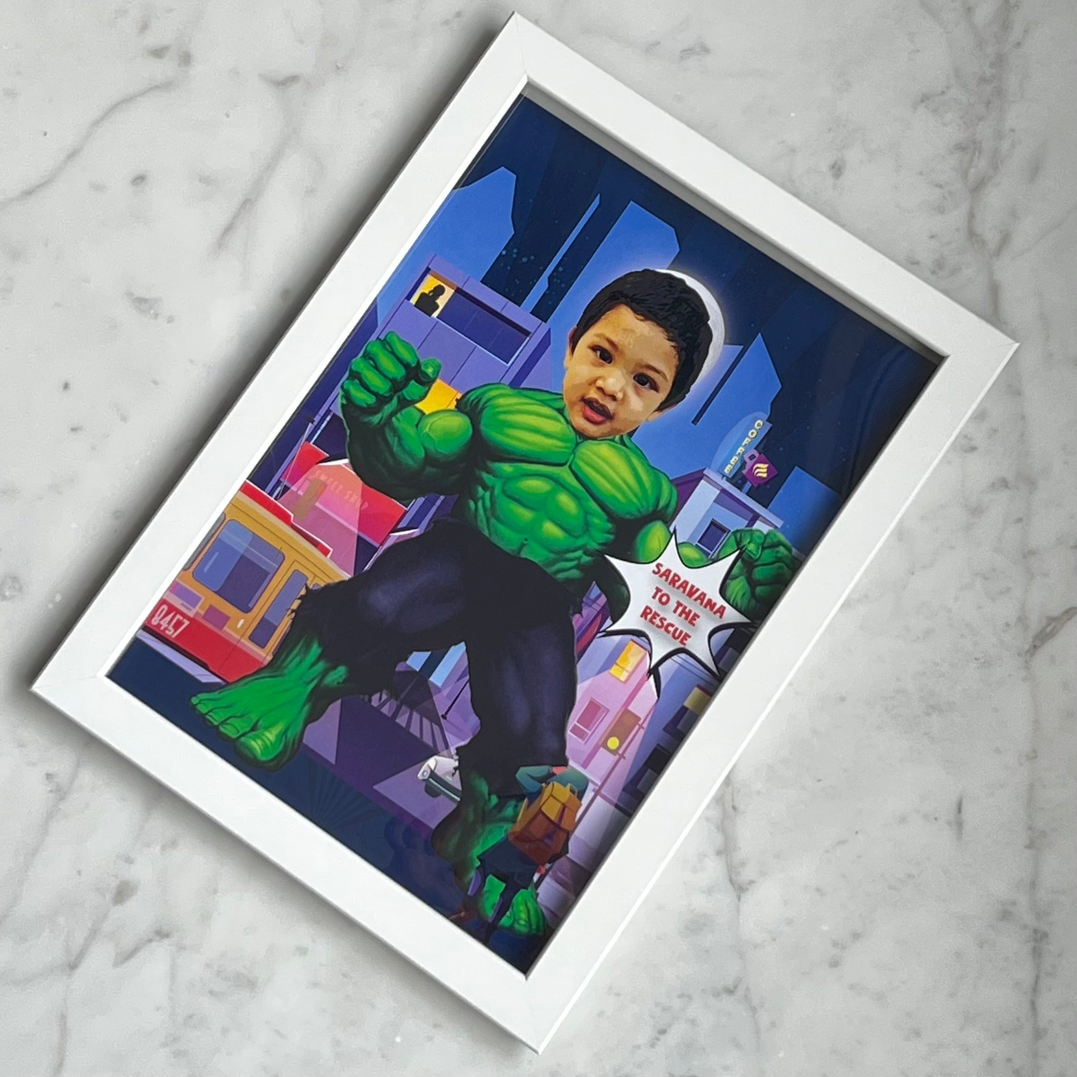 Superhero Poster - Soft Copy / Hardboard / Frame- Hulk