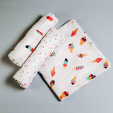 Scoops & Smiles Swaddle Cloths, Set of 3