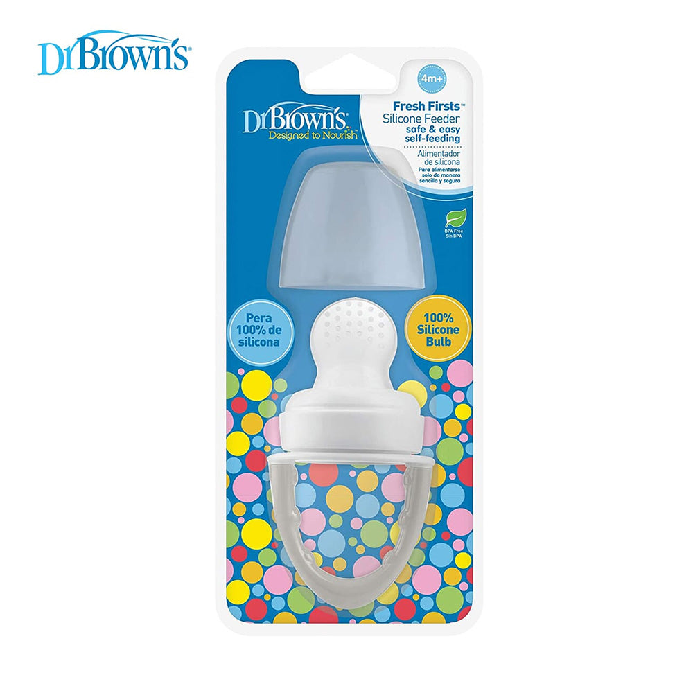 Dr. Brown's Fresh Firsts Silicone Feeder, 1-Pack - Grey