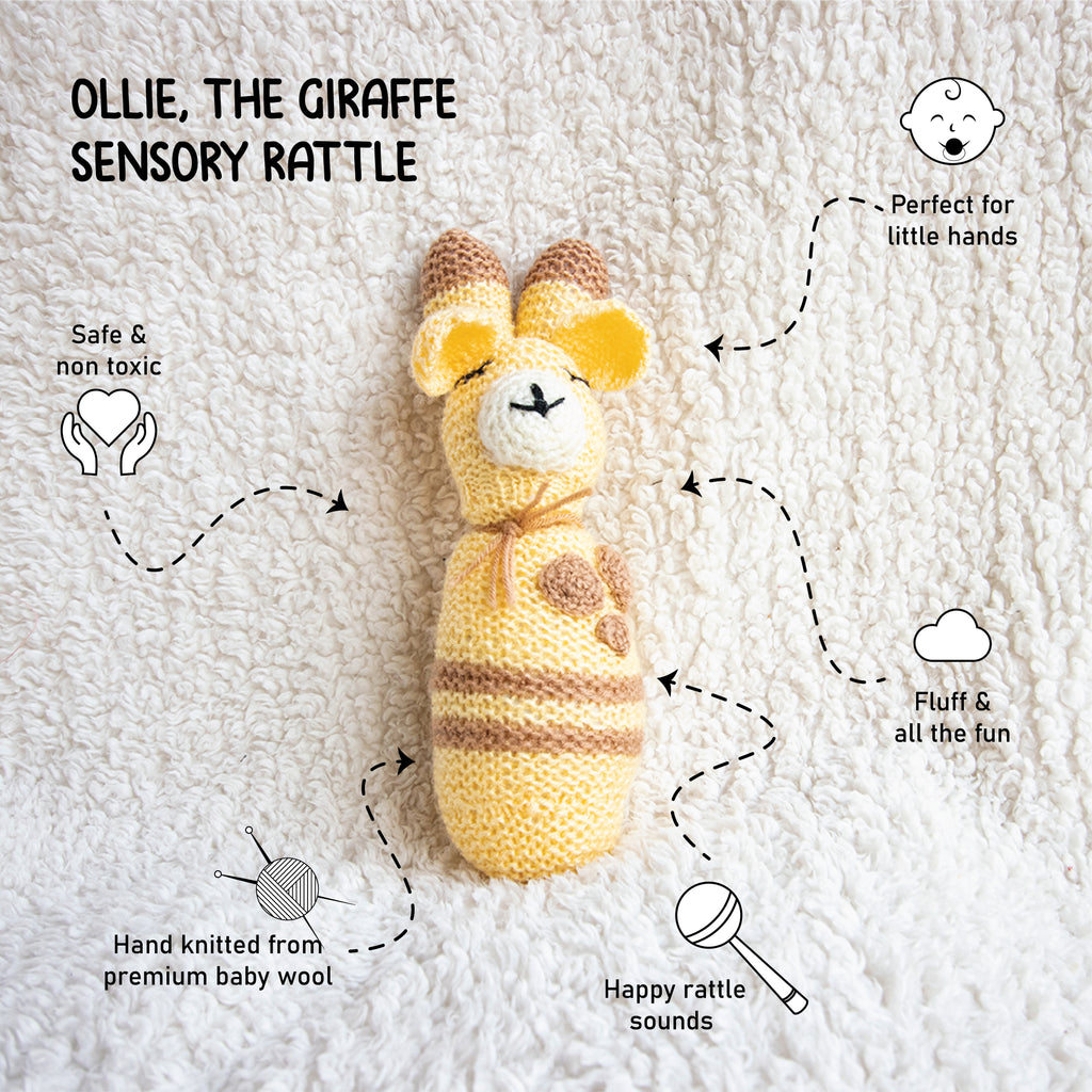 Ollie, The Giraffe Sensory Rattle
