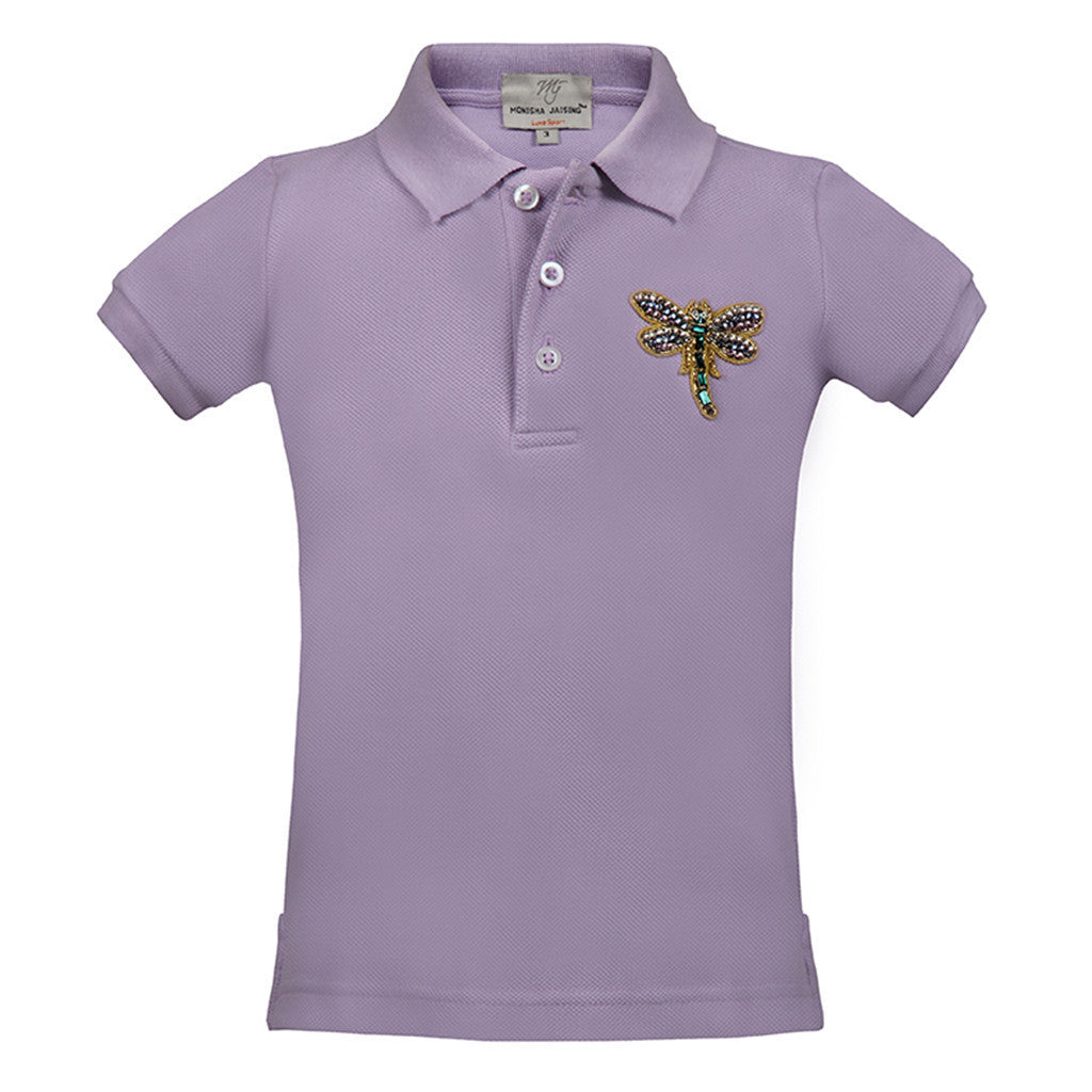 Short T-Shirt with Dragonfly