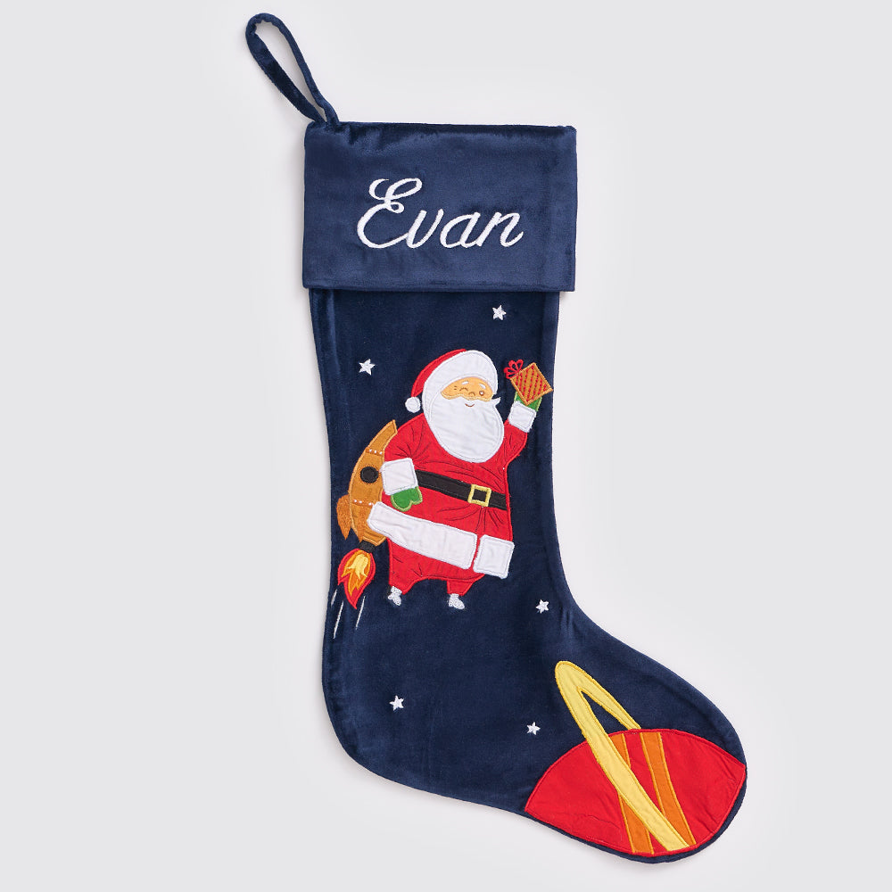 Personalised-Out Of This World Santa Luxe Stocking