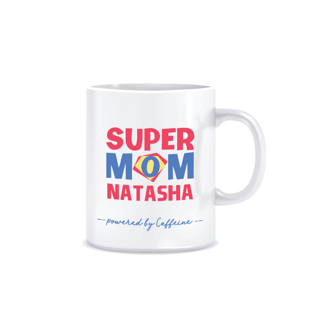 Personalised Super Mom Mug