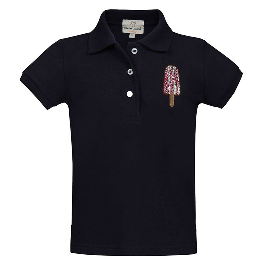 Short T-Shirt with Ice-Cream Candy