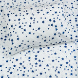 Bedsheet Set - Navy Star - Single/Double Bed Sizes Available