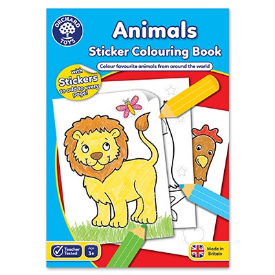 Orchard Toys Coloring Book - Set Of 3 ( Animals+ Unicorn Mermaid+1-20)
