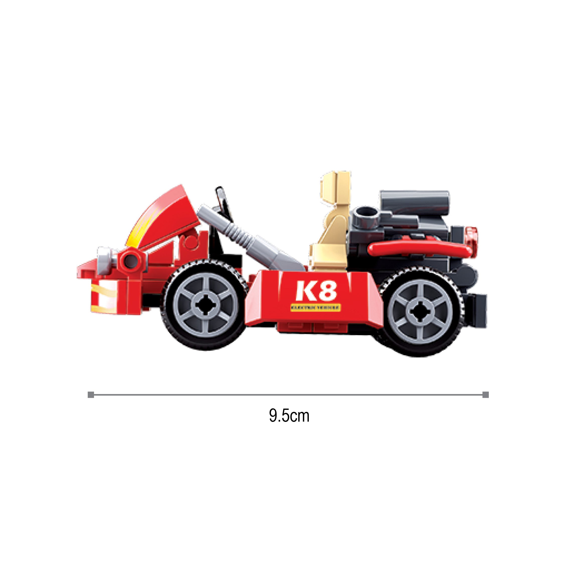 SLUBAN® KARTING (M38-B0899) (89 Pieces) Building Blocks Kit For Boys Aged 6 Years And Above Creative Construction Set Educational STEM Toy, Ideal For Gifting Birthday Gift Return Gift, Blocks Compatible With Other Leading Brands, BIS Certified.