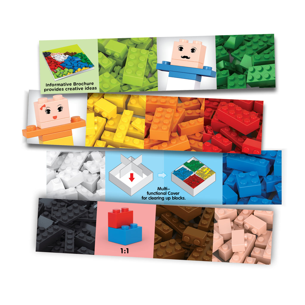 Sluban® Kiddy Bricks (M38-B0502) (415 Pieces) Building Blocks Kit For Boys And Girls Aged 4 Years And Above Creative  Construction Set Educational Stem Toy, Blocks Compatible With Other Leading Brands, Bis Certified.