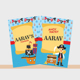 Personalised Notebooks - Pirate, Set of 2
