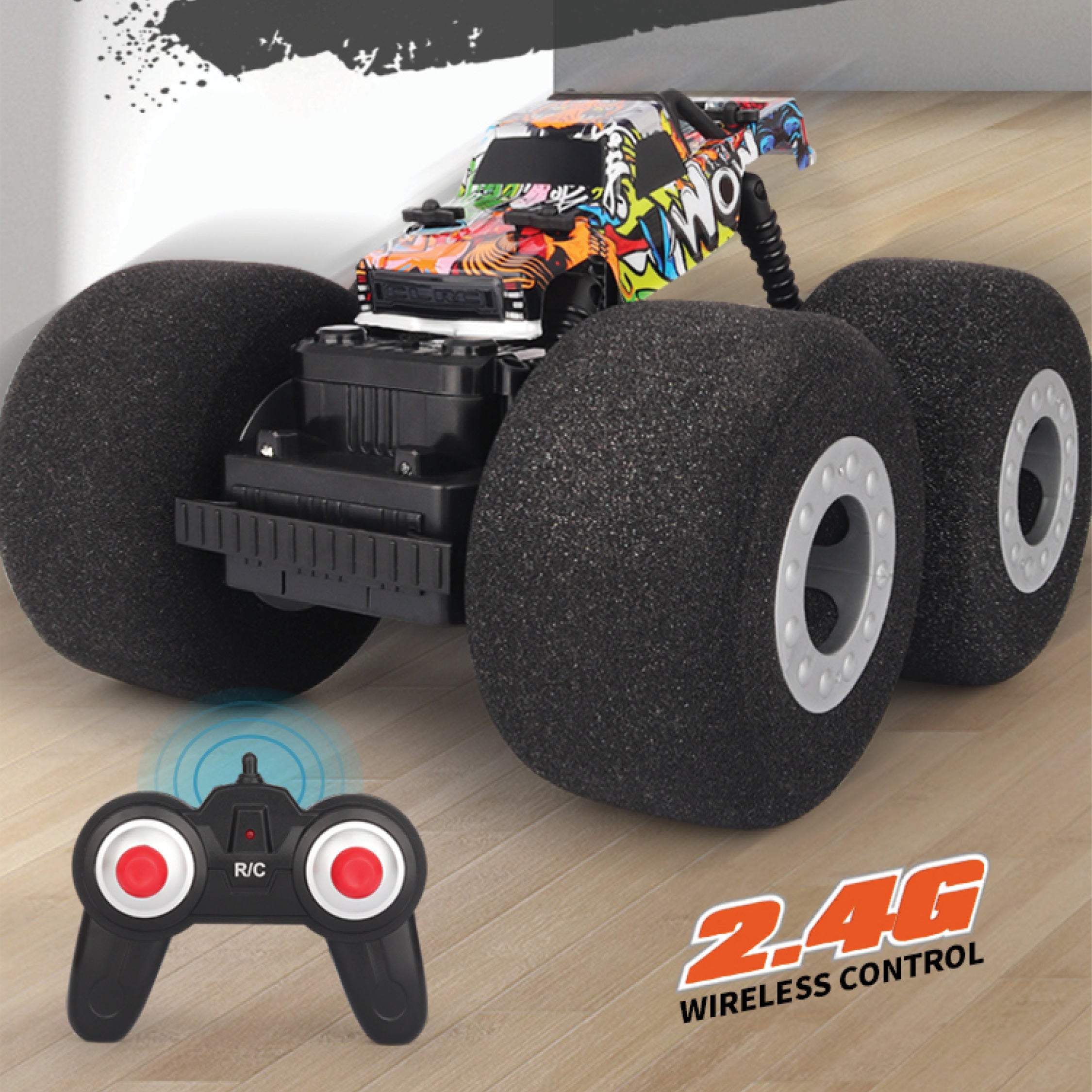 Playzu Remote Control Car Series, R/C  Monster car, Soft Wheel Racing Car for Boys |Teens |Adults Gifting Birthday Gift Return Gift